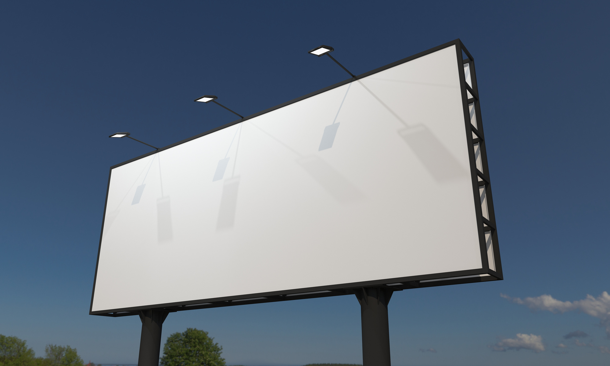 Billboard Sign 3D Rendered Illustration