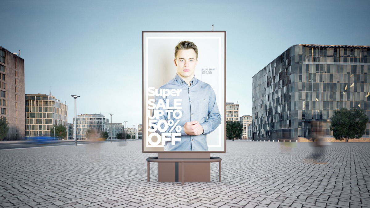 Fashion Advertising Poster Mock-up